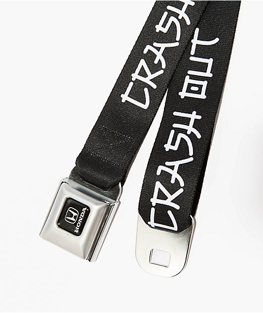 Buckle Down x Honda Crash Out Black Seatbelt Belt