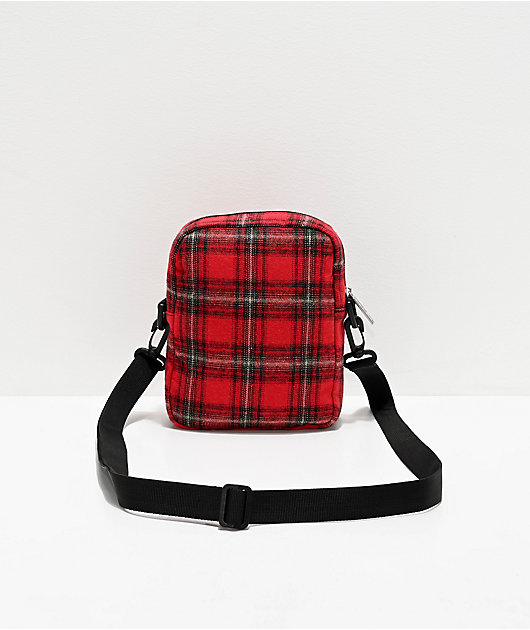 plaid bum bag
