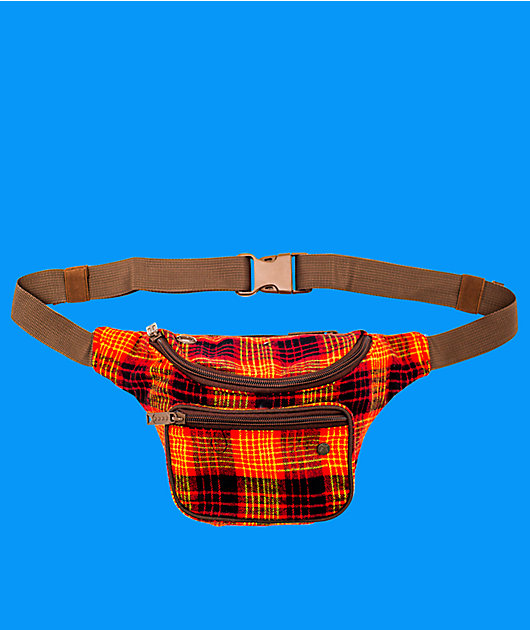 plaid fanny pack