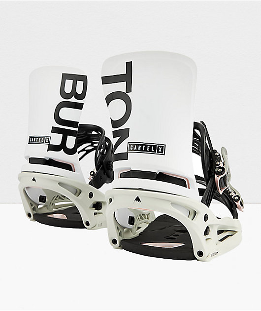 Burton Cartel EST White Snowboard Bindings 2022