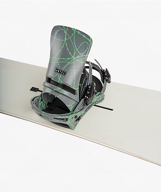 Burton Cartel Re:Flex Grey & Green Voltage Snowboard Bindings 2027