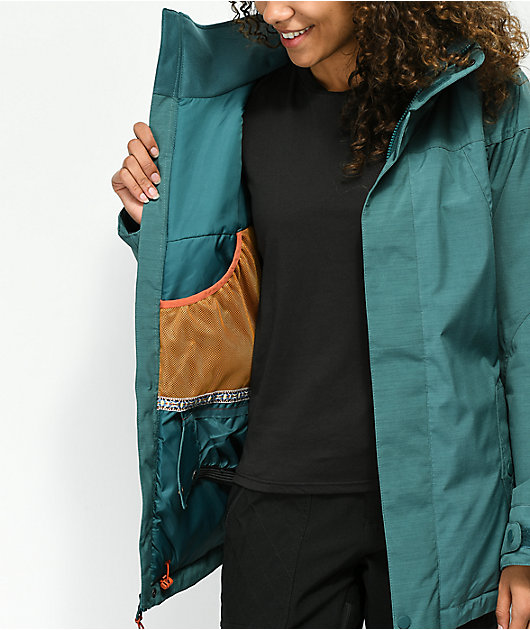 burton jet set jacket balsam heather