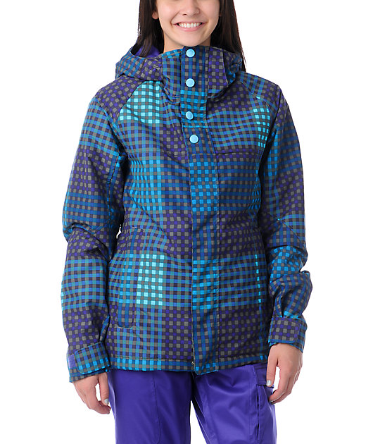 burton plaid jacket