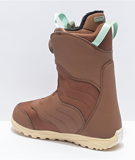 Burton Mint Boa Brown Snowboard Boots Women s 2021 Zumiez