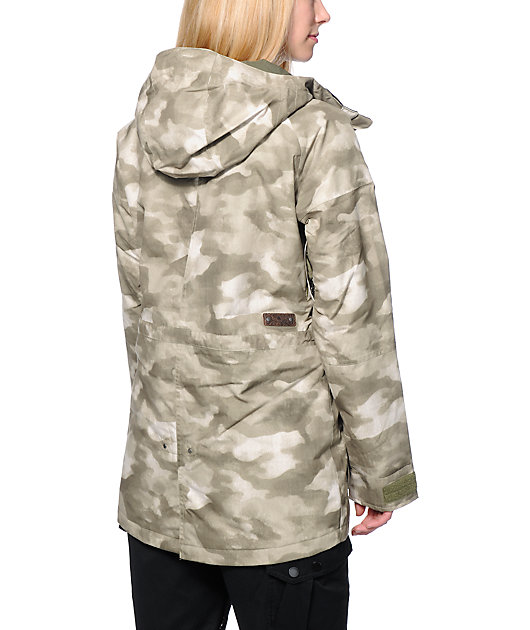burton womens camo jacket