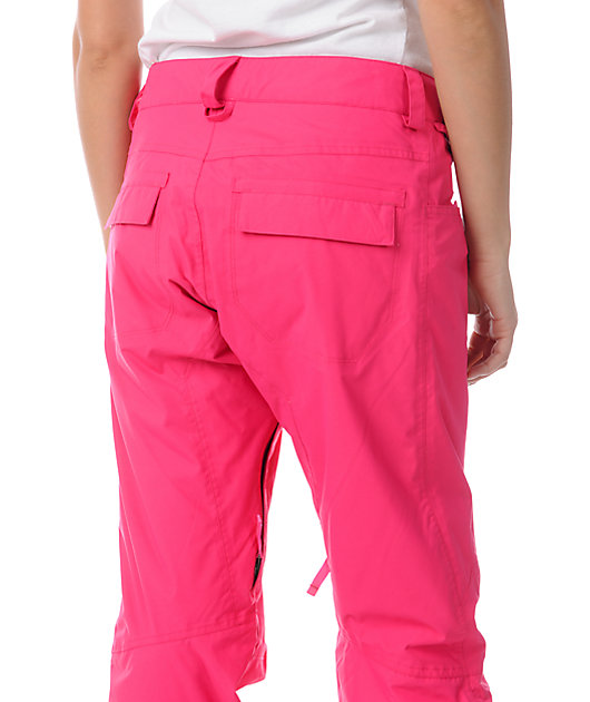 womens hot pink snow pants