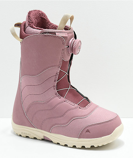 burton mint boa dusty rose