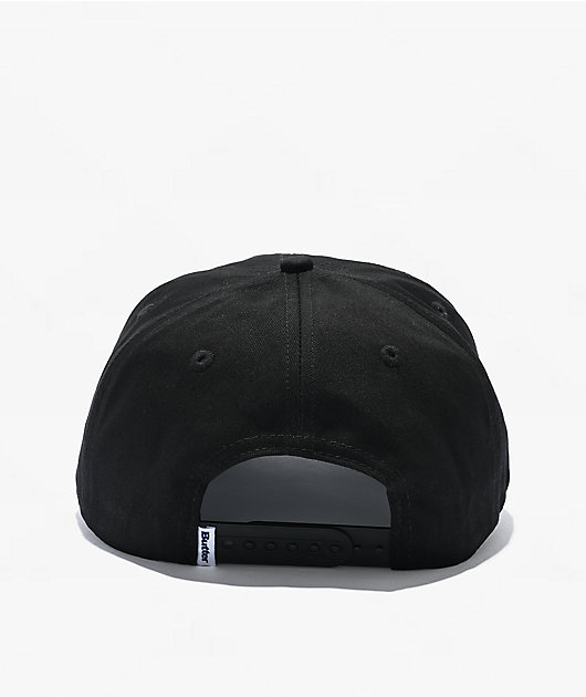 Butter Goods Collegiate Black Snapback Hat