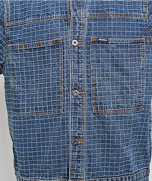 Butter Goods Grid Blue Denim Jacket