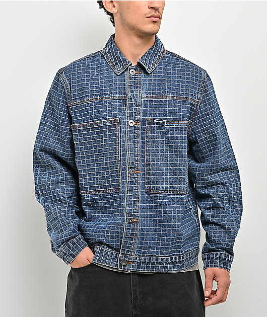 Butter Goods Grid Blue Denim Jacket