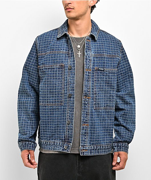 Butter Goods Grid Blue Denim Jacket