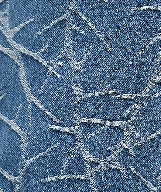 Butter Goods Thorn Camo Indigo Wash Wide Cut Jeans