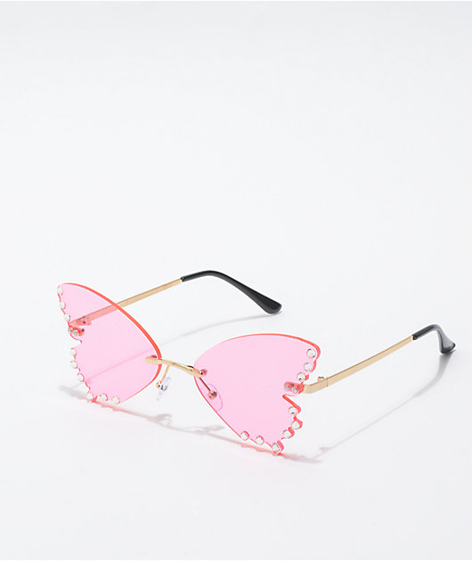 Aesthetic store pink sunglasses