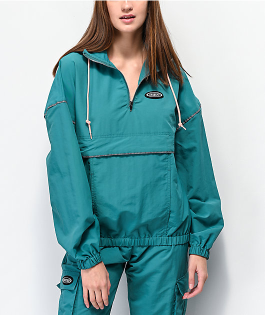 By Samii Ryan Bad Habits Turquoise Anorak Jacket