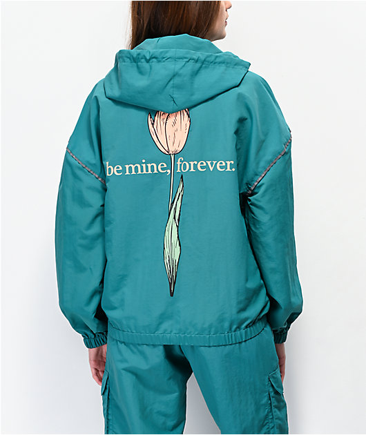 By Samii Ryan Bad Habits Turquoise Anorak Jacket