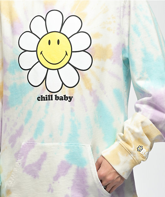 By Samii Ryan x Smiley Chill Baby Multicolor Tie Dye Hoodie 