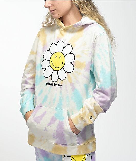 By Samii Ryan x Smiley Chill Baby Multicolor Tie Dye Hoodie