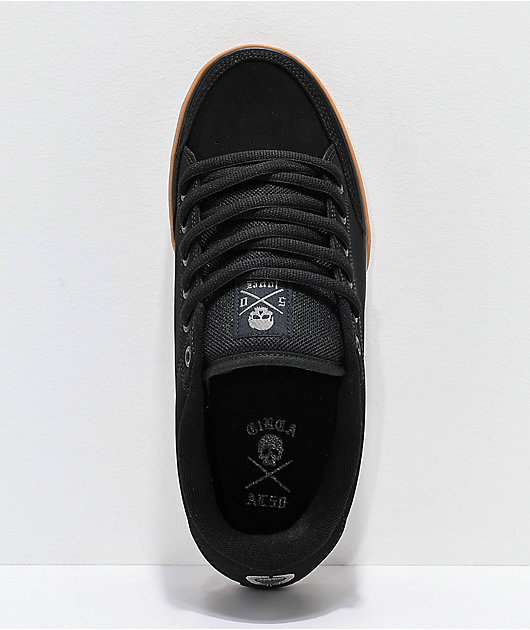 C1RCA Lopez 50 Black & Gum Skate Shoes