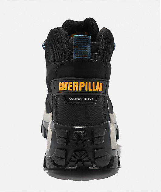 CAT Footwear Invader Mid Vent Composite Toe Black Work Boots | Zumiez