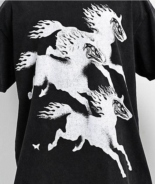 CLSICS Never On Time Black Wash T-Shirt | Zumiez