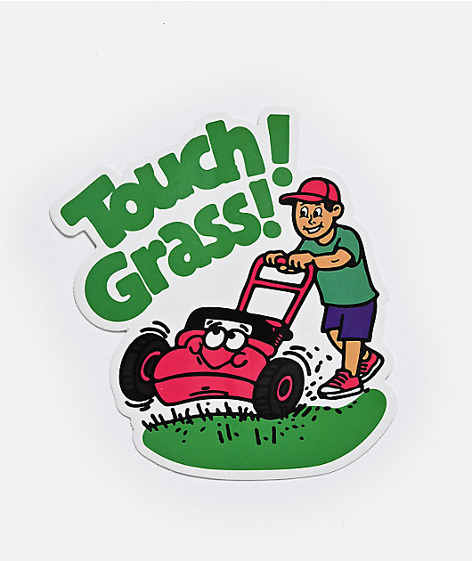 COLORYOURWORLD Touch Grass Sticker