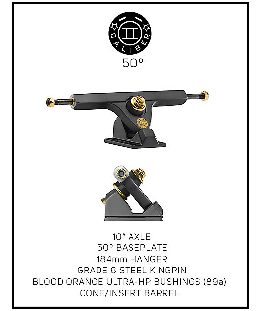Caliber II Fifty Caliber 184mm Satin Smoke Longboard Truck