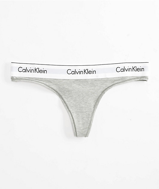 Calvin Klein Core Grey Thong Underwear