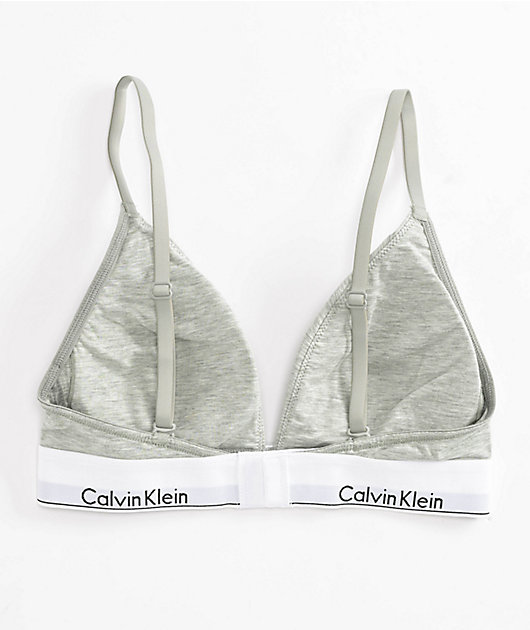 Calvin klein gray sports bra on sale