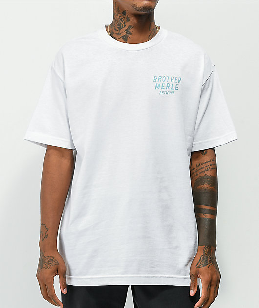 Camiseta blanca Brother Merle Peace & TP