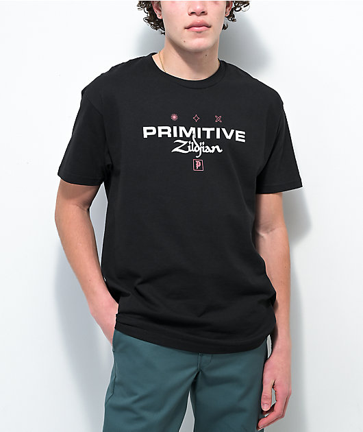 Camiseta negra Primitive x Zildjian Flight