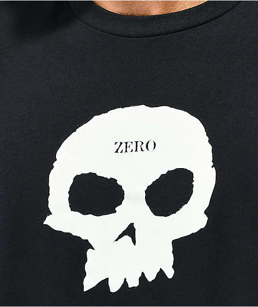 Camiseta negra Zero Single Skull