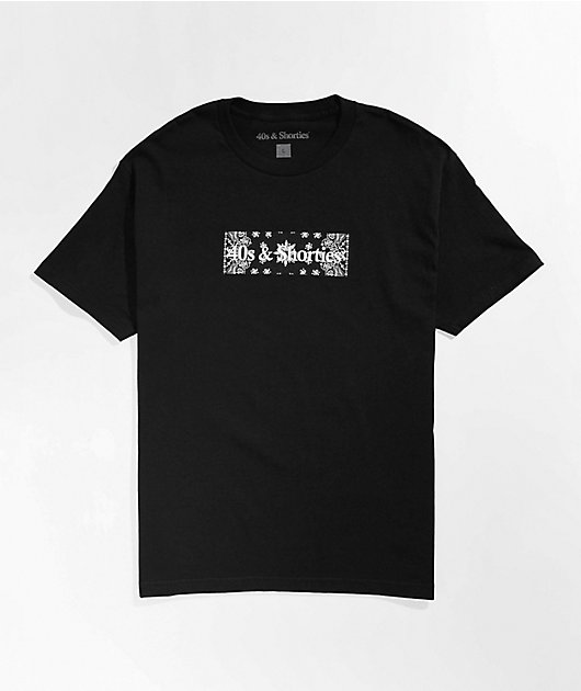Camiseta negra de 40s & Shorties Bandana Box