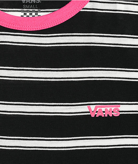 Camiseta rayada blanco y negro Lee Sun de Vans