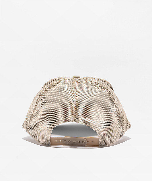 Can't Blame The Youth Unfuck The World Tan Trucker Hat