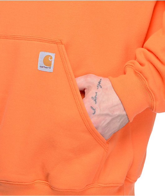 blue and orange carhartt hoodie