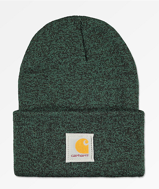 Carhartt Watch Hunter Green & Black Fold Beanie