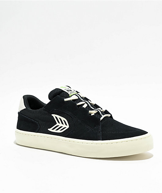 Cariuma Hoefler T20 Black Suede & Ivory Skate Shoes | Zumiez