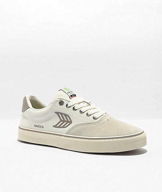 Cariuma Naioca Off White & Vintage Grey Skate Shoes | Zumiez