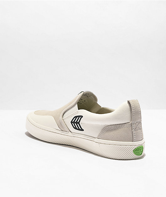 Cariuma Slip On Pro White Vintage White Skate Shoes Zumiez