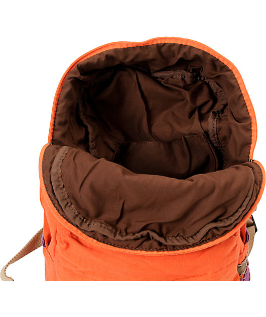 Carrot Company Solid Orange Canvas Backpack Zumiez