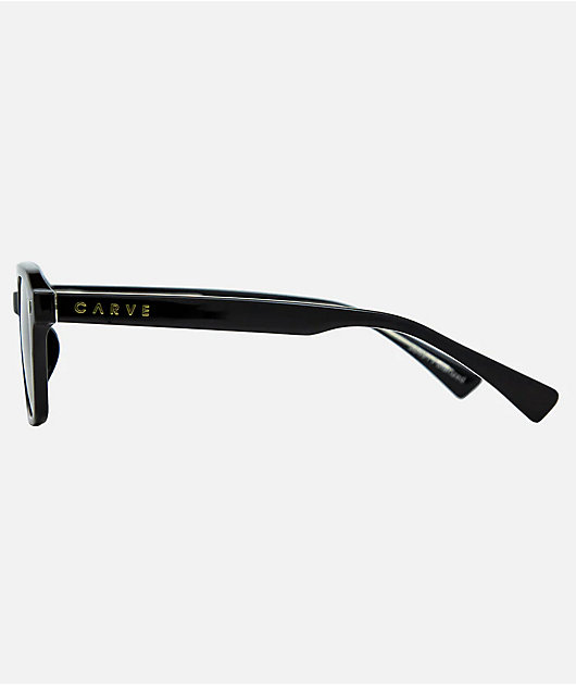 Carve Del Ray Gloss Black & Brown Gradient Polarized Sunglasses