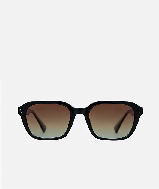 Carve Del Ray Gloss Black & Brown Gradient Polarized Sunglasses