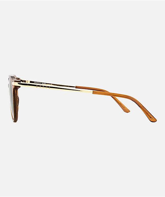 Carve Frankie Gloss Crystal Gold & Tobacco Brown Sunglasses