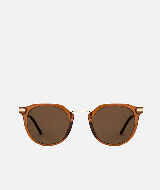 Carve Frankie Gloss Crystal Gold & Tobacco Brown Sunglasses
