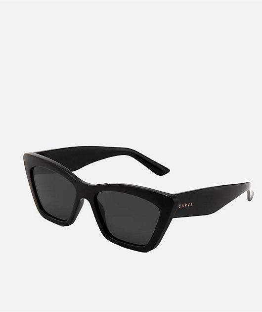 Carve Tahoe Gloss Black & Dark Grey Sunglasses