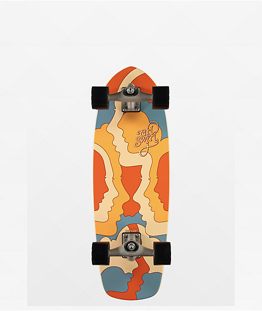 Carver x GRLSWIRL Faces 29.5" Cruiser Skateboard Complete