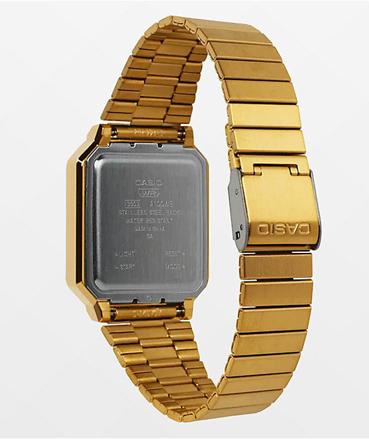 Casio A100WEG-9AVT Vintage Revival Gold Digital Watch