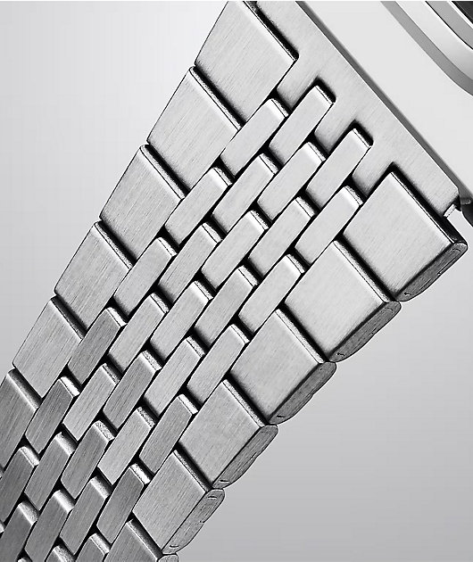 Casio A140WE-2A Silver & Navy Digital Watch