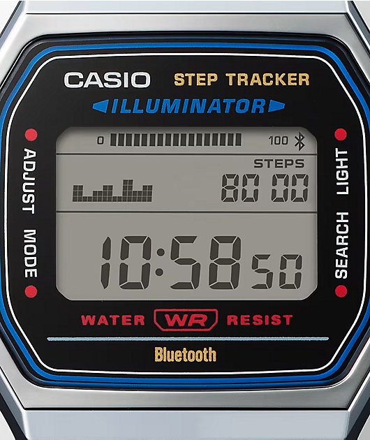 Casio ABL100WE-2ACF Silver & Navy Digital Watch