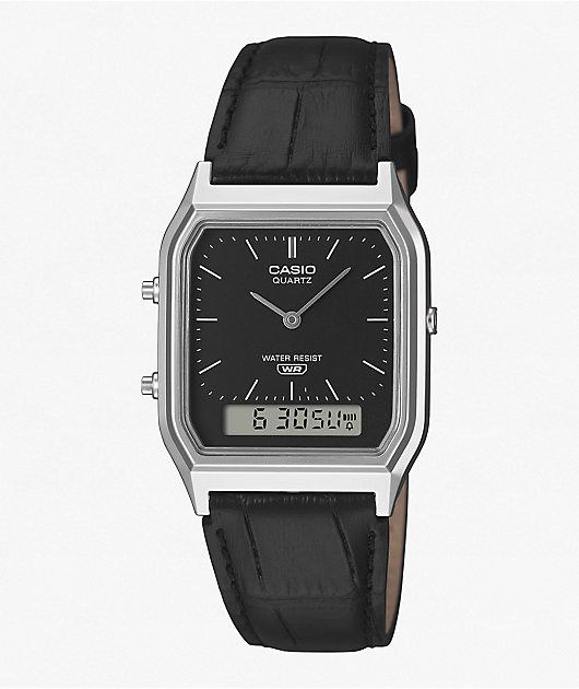 Casio AQ230EL-1ACF Black Analog & Digital Watch | Zumiez
